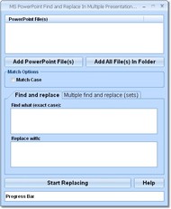 MS Powerpoint Find and Replace In Multiple Present screenshot